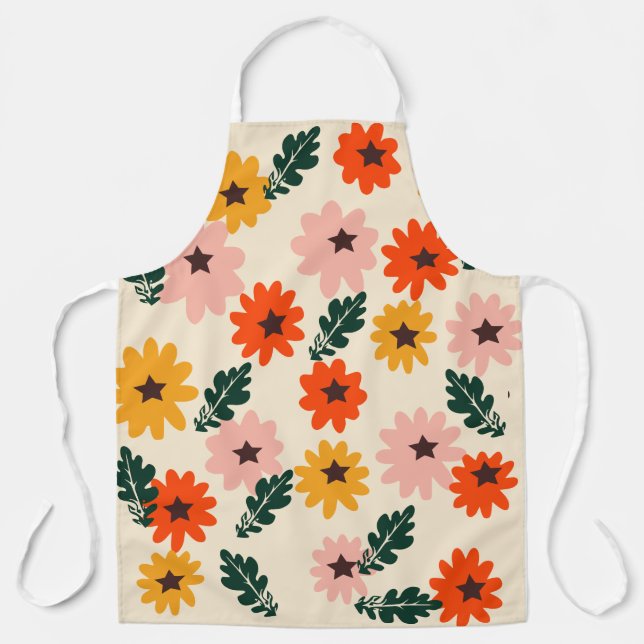 Tablier Motif floral  (Recto)