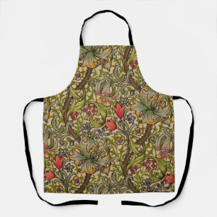 Tablier Motif floral antique Lily dorée de William Morris