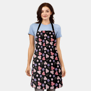 Tablier Motif floral aquarelle 