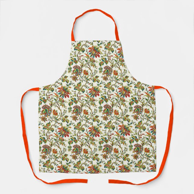 Tablier Motif floral automnal élégant  (Recto)