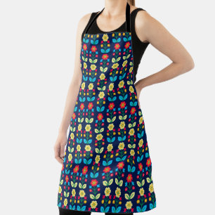 Tablier Motif floral coloré