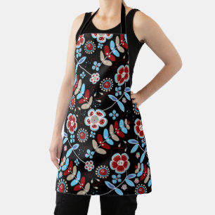Tablier Motif floral de gens audacieux