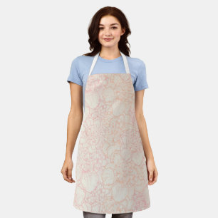 Tablier Motif floral de pivoine rose
