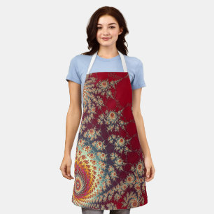 Tablier Motif floral en spirale