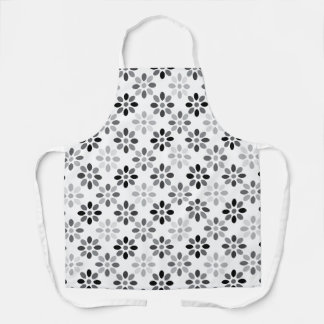 Tablier Motif floral fantaisiste de couleur personnalisée