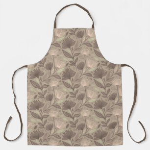 Tablier Motif floral géométrique scandinave