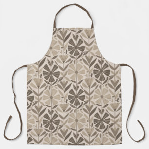 Tablier Motif floral géométrique scandinave