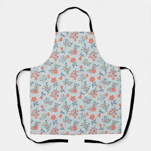 Tablier Motif floral Prairie de corail