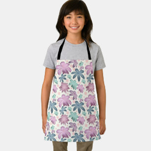 Tablier Motif floral rose aquarelle doux    Papier peint
