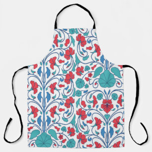 Tablier Motif floral sans soudure avec fleurs de capucine.