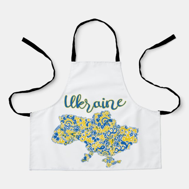 Tablier Motif folklorique et typographie ukrainienne  (Recto)