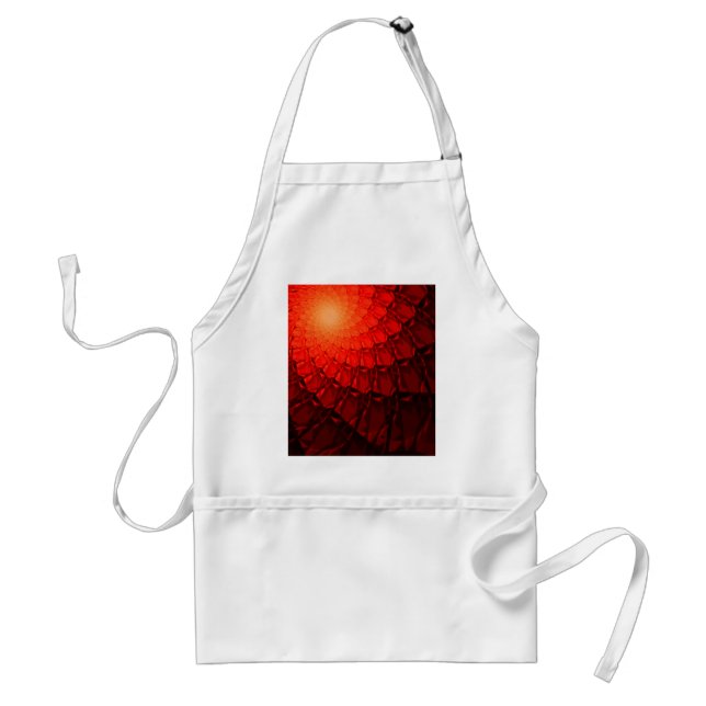 Tablier Motif fractal rouge (Devant)
