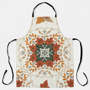 Tablier Motif géométrique abstrait floral sans joint