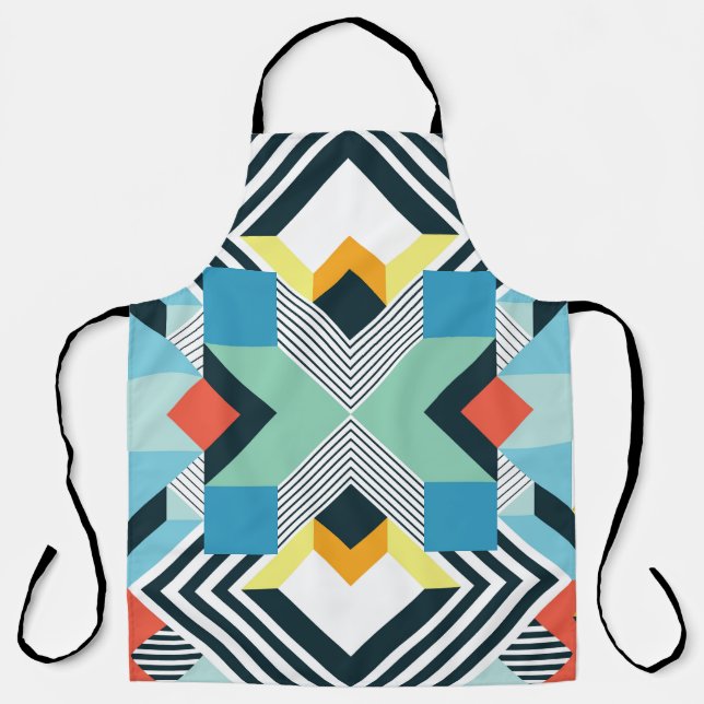 Tablier Motif géométrique Abstrait moderne. (Recto)