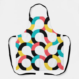 Tablier Motif géométrique circulaire moderne et gaie