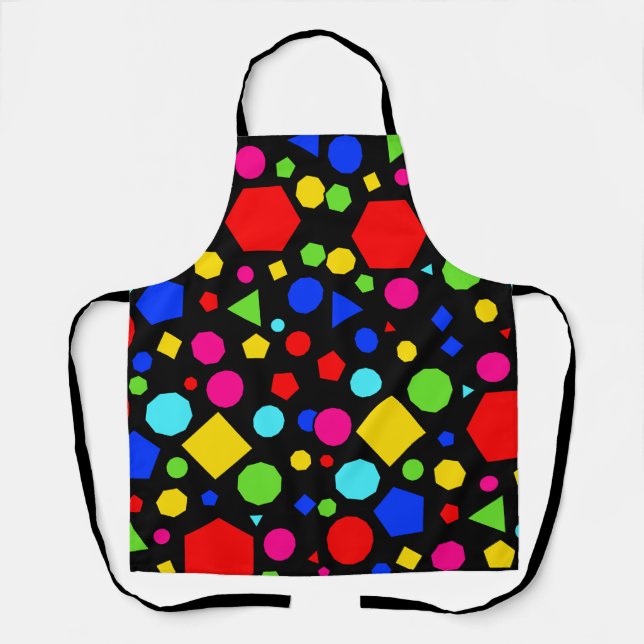 Tablier Motif géométrique coloré (Recto)