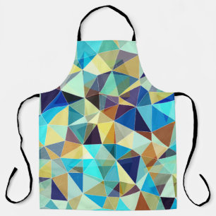 Tablier Motif géométrique coloré, arrière - plan triangles