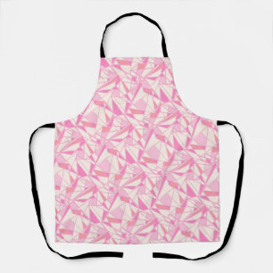 Tablier Motif géométrique couleur abstraite rose