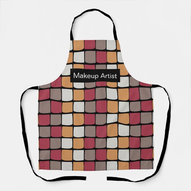 Tablier Motif géométrique de blocs de couleur (Recto)