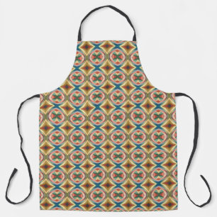 Tablier Motif géométrique de blocs de couleurs d'art pop r