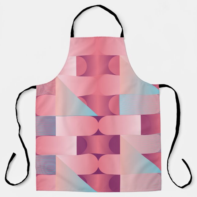 Tablier Motif géométrique de surface avec triangles, cercl (Recto)
