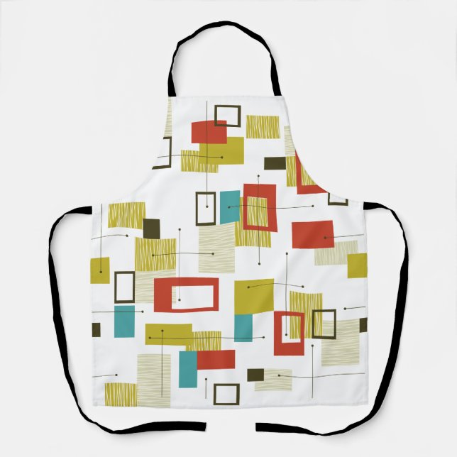 Tablier Motif géométrique moderne du milieu du siècle (Recto)