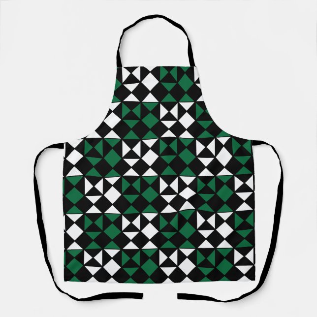 Tablier Motif géométrique moderne élégant (Recto)