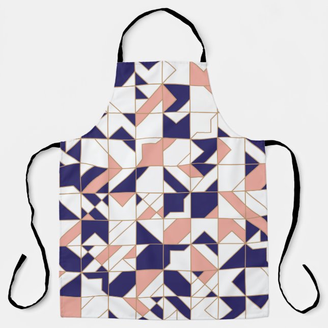 Tablier Motif géométrique moderne transparent (Recto)
