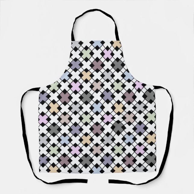 Tablier Motif géométrique multicolore (Recto)