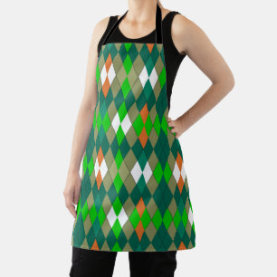 Tablier Motif géométrique multicolore losanges minimalisme