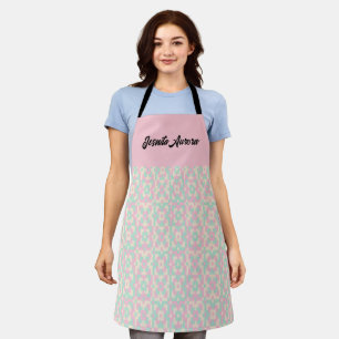 Tablier Motif géométrique pastel en pixel art sans couture