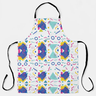 Tablier Motif géométrique Retro Memphis