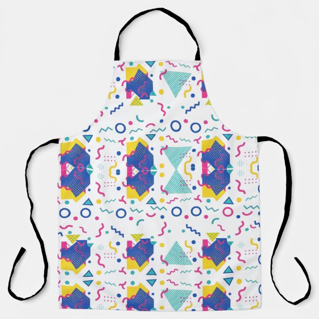 Tablier Motif géométrique Retro Memphis (Recto)