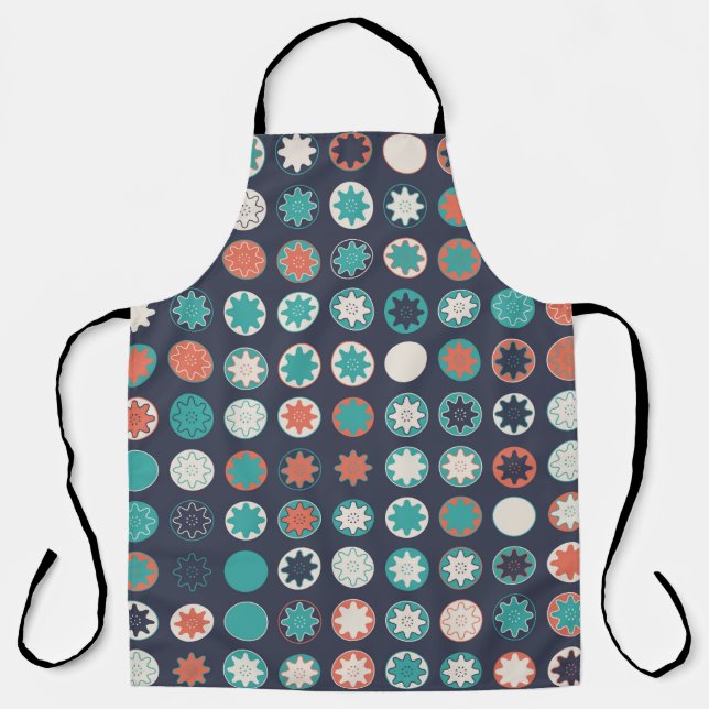 Tablier Motif géométrique sans couture avec éléments color (Recto)