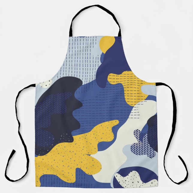Tablier Motif géométrique sans couture avec indicateur de  (Recto)