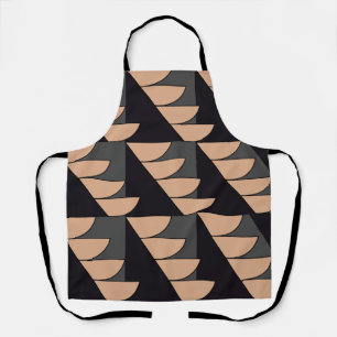 Tablier Motif géométrique semi-cercle triangulaire