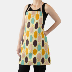 Tablier Motif géométrique vibrant avec des rangées de s