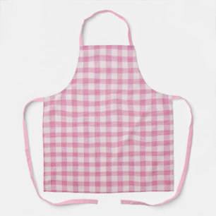 Tablier Motif Gingham Rose Bébé
