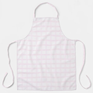 Tablier Motif Gingham Rose Quartz Rose et Pastel