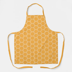 Tablier Motif Golden Gold Honey Honeycomb