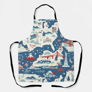 Tablier Motif historique vintage-américain (2)