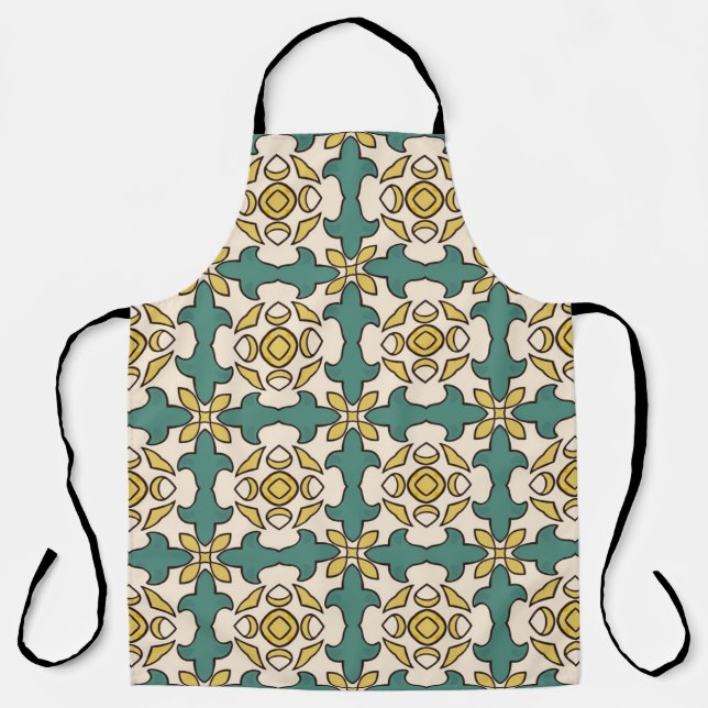 Tablier Motif illustré en forme d'ourlet abstrait (Recto)