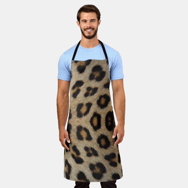 Tablier Motif imprimé léopard stylé tendance amusant (Porté)