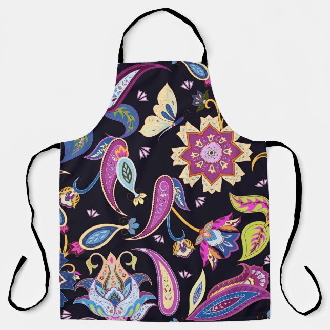 Tablier Motif indien paisley (Recto)