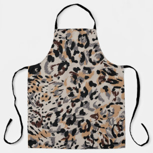 Tablier Motif léopard, motif jaguar, fourrure animale