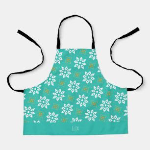 Tablier Motif minimal Orange de la marine de fleurs