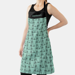 Tablier Motif moderne Silhouette Cocotiers