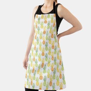 Tablier Motif multicolore de fruit d'ananas coloré d'été