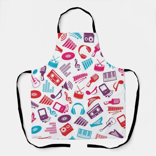 Tablier Motif musical (Recto)