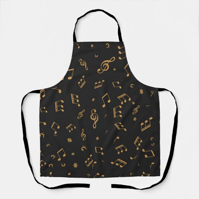 Tablier Motif musical (Recto)